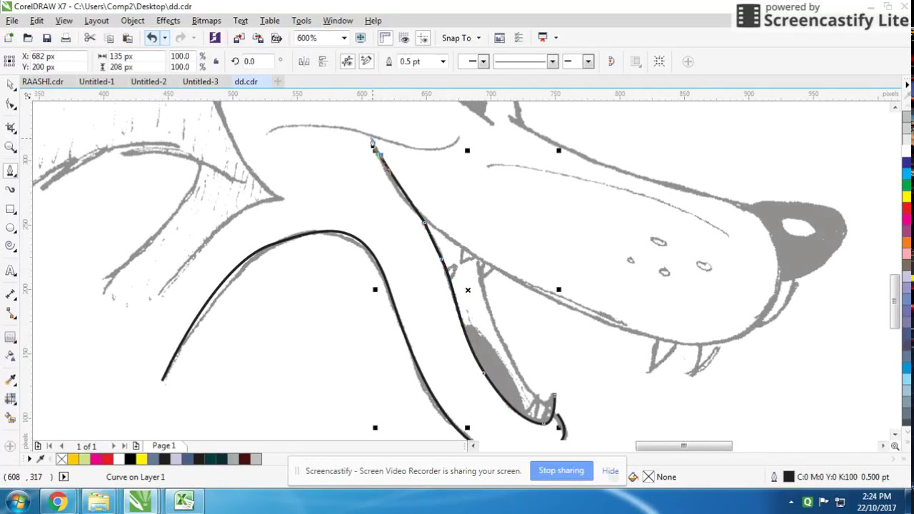 how to create a inspirational rough innovative art coreldraw creation