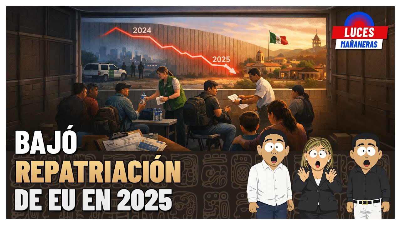 Bajó repatriación de EU, 2025 | Es poeta indígena relevo de Marx Arriaga | Luces Mañaneras Noticias