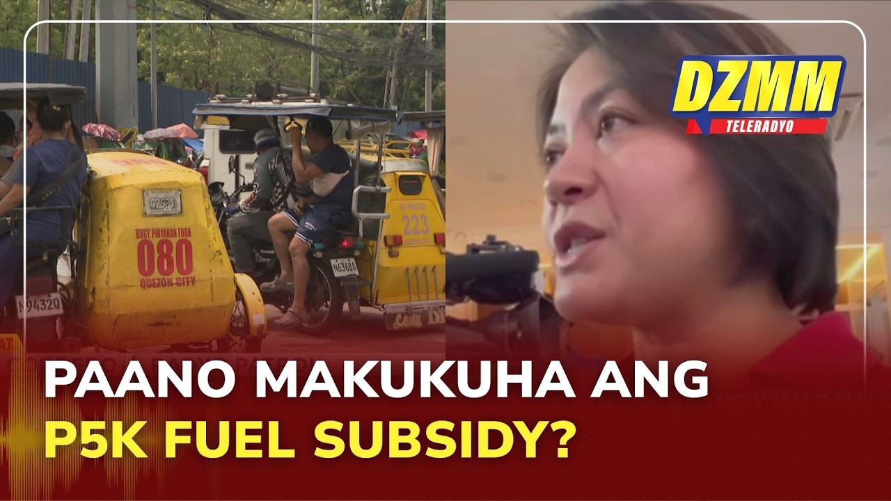 DSWD explains how tricycle drivers can claim P5K fuel subsidy | DZMM Teleradyo (14 March 2026)