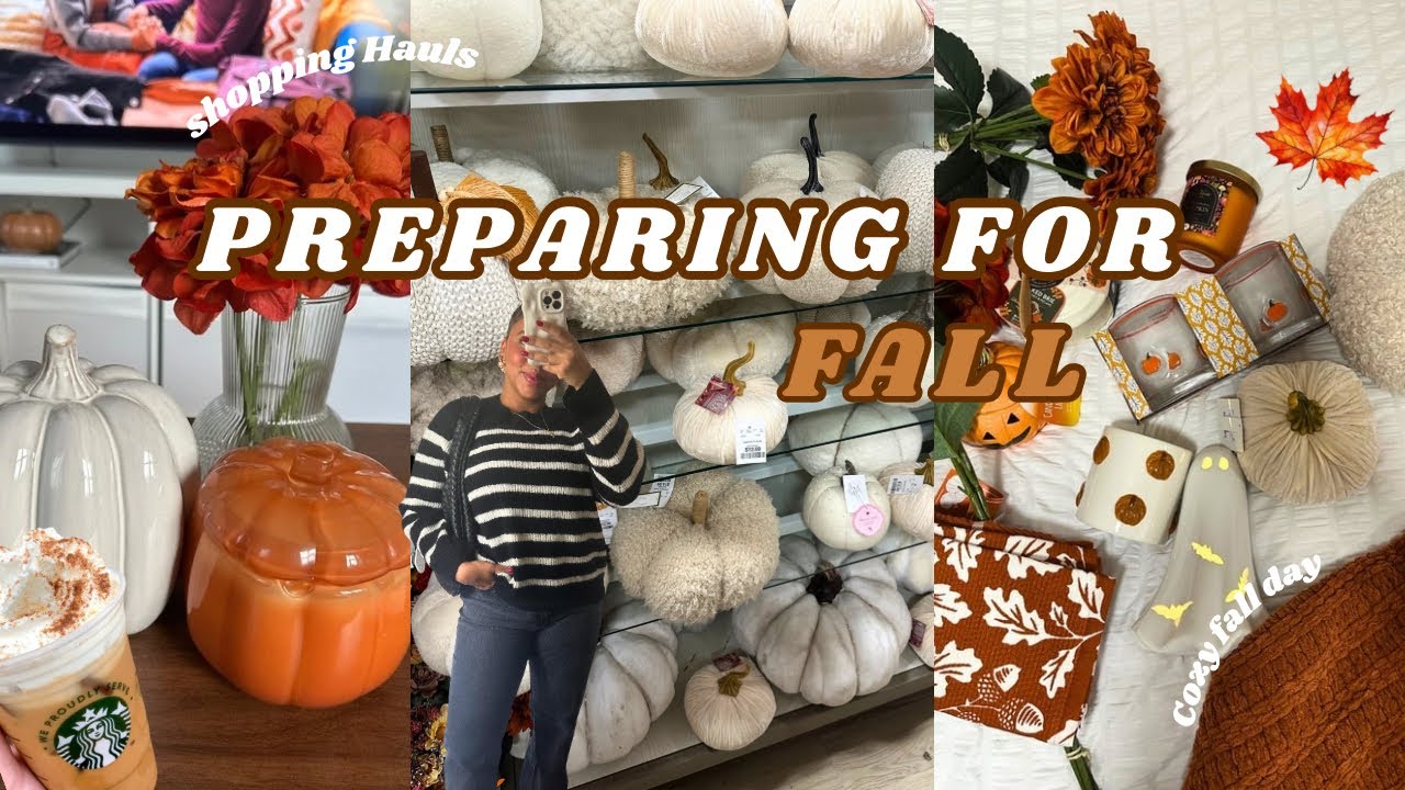 PREPARING FOR FALL 🍂🎃 | Shopping home decor, fall haul & more