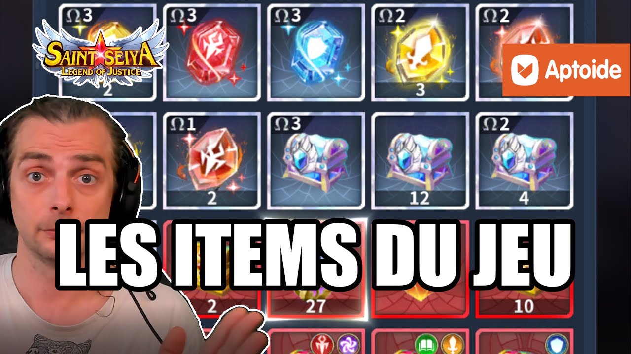 SAINT SEIYA: LEGEND OF JUSTICE : ANALYSE COMPLÈTE DE TOUT LES OBJETS DU JEU! ASTUCES ET CONSEILS