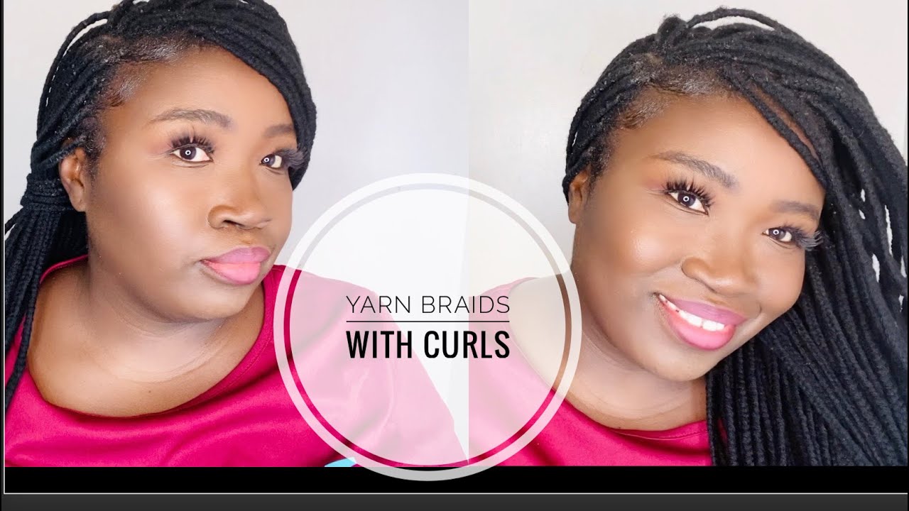 INDIVIDUAL YARN BRAIDS WITH CURLY ENDS