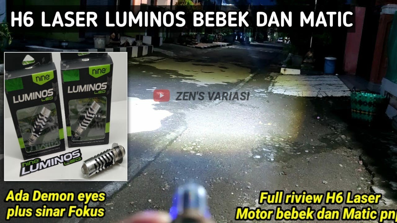LED LASER H6 LUMINOS BEBEK DAN MATIC‼️Led motor fokus