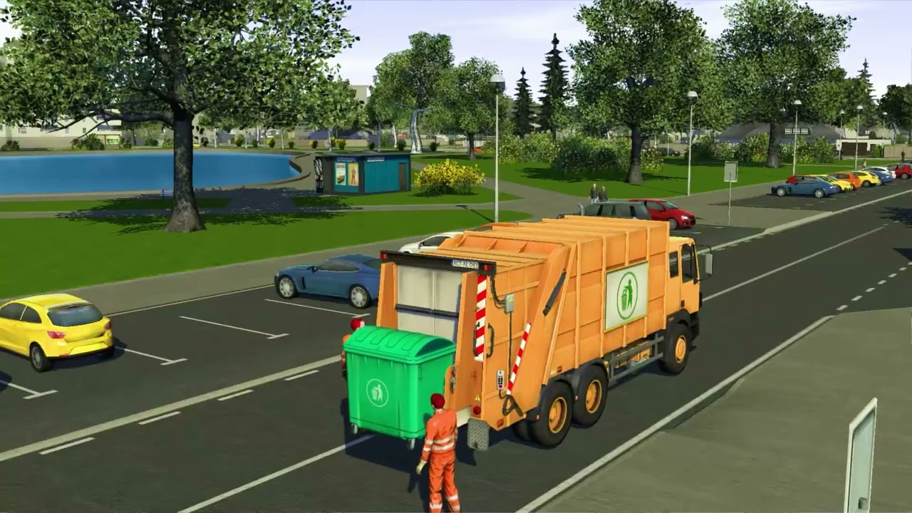 City Cleaning Garbage Truck Driving Game