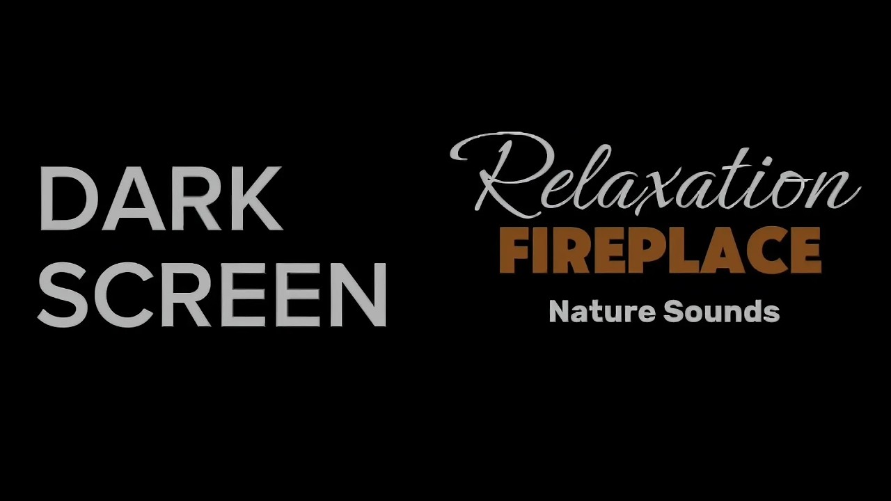 8 Hours of Relaxing Fireplace for Deep Sleep | No Music, Black Screen