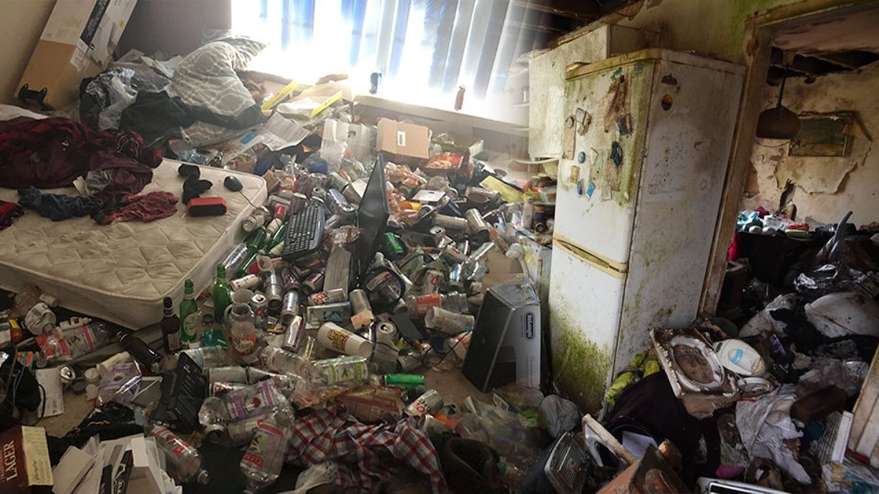 😱You can't imagine that such a dirty and messy house is actually inhabited by a 2 girls🤮🤮🤮