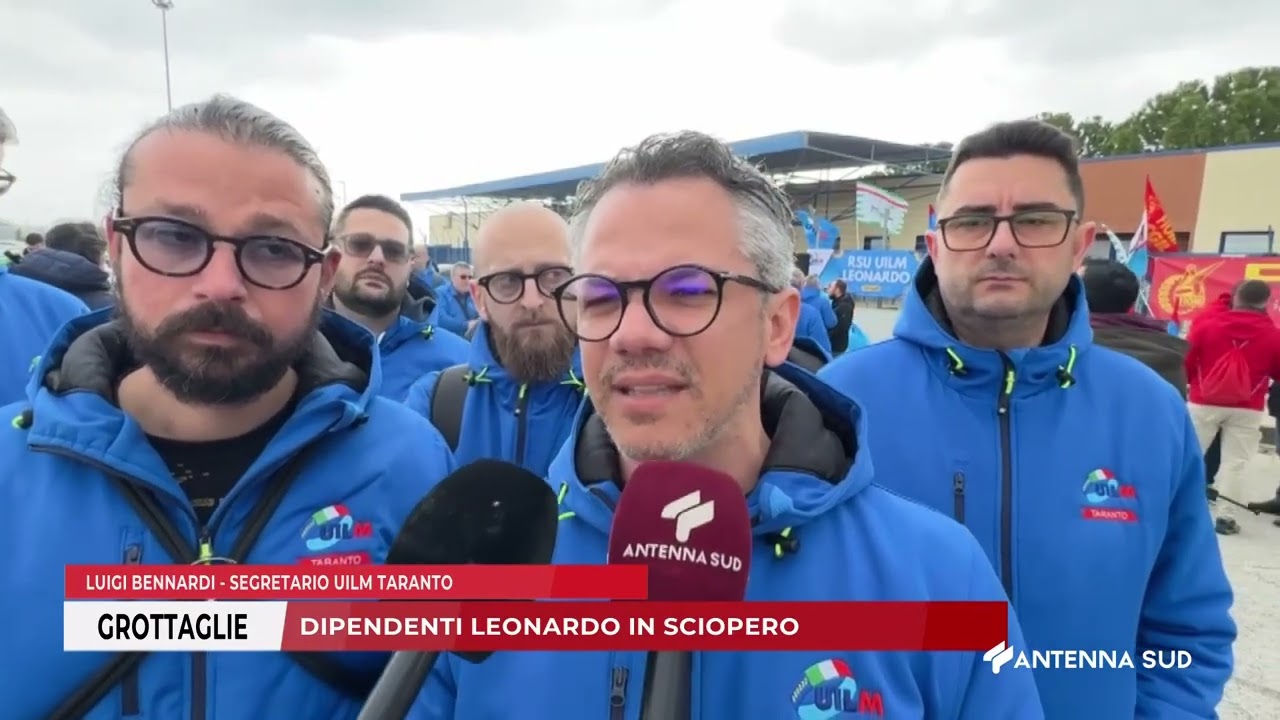 20 MARZO 2026 - GROTTAGLIE (TA) - DIPENDENTI LEONARDO IN SCIOPERO