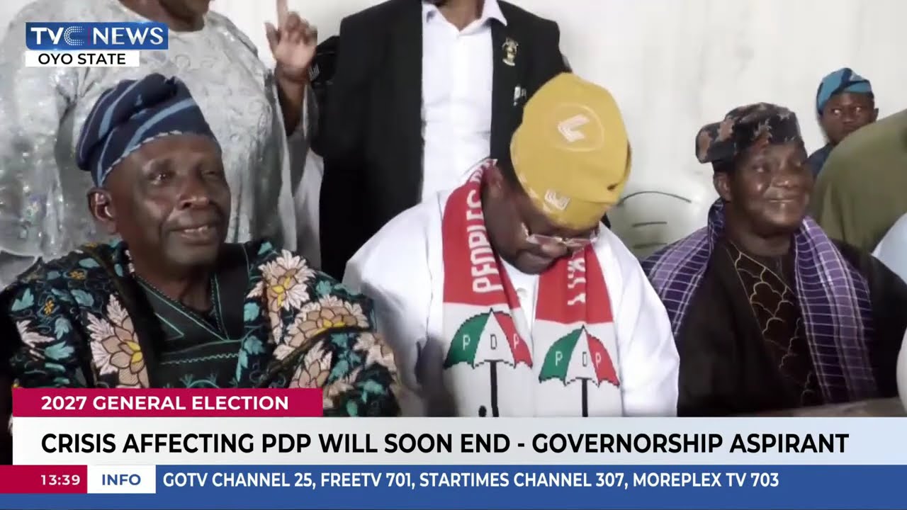 Crisis Affecting PDP Will Soon End -  Oyo Governorship Aspirant