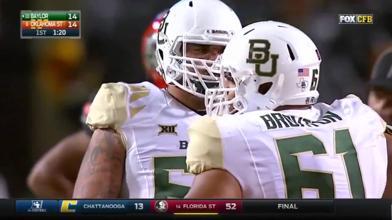 Coleman 15 yd run, Stidham 17 yd pass to Hawthorne, Baylor @ OSU 2015