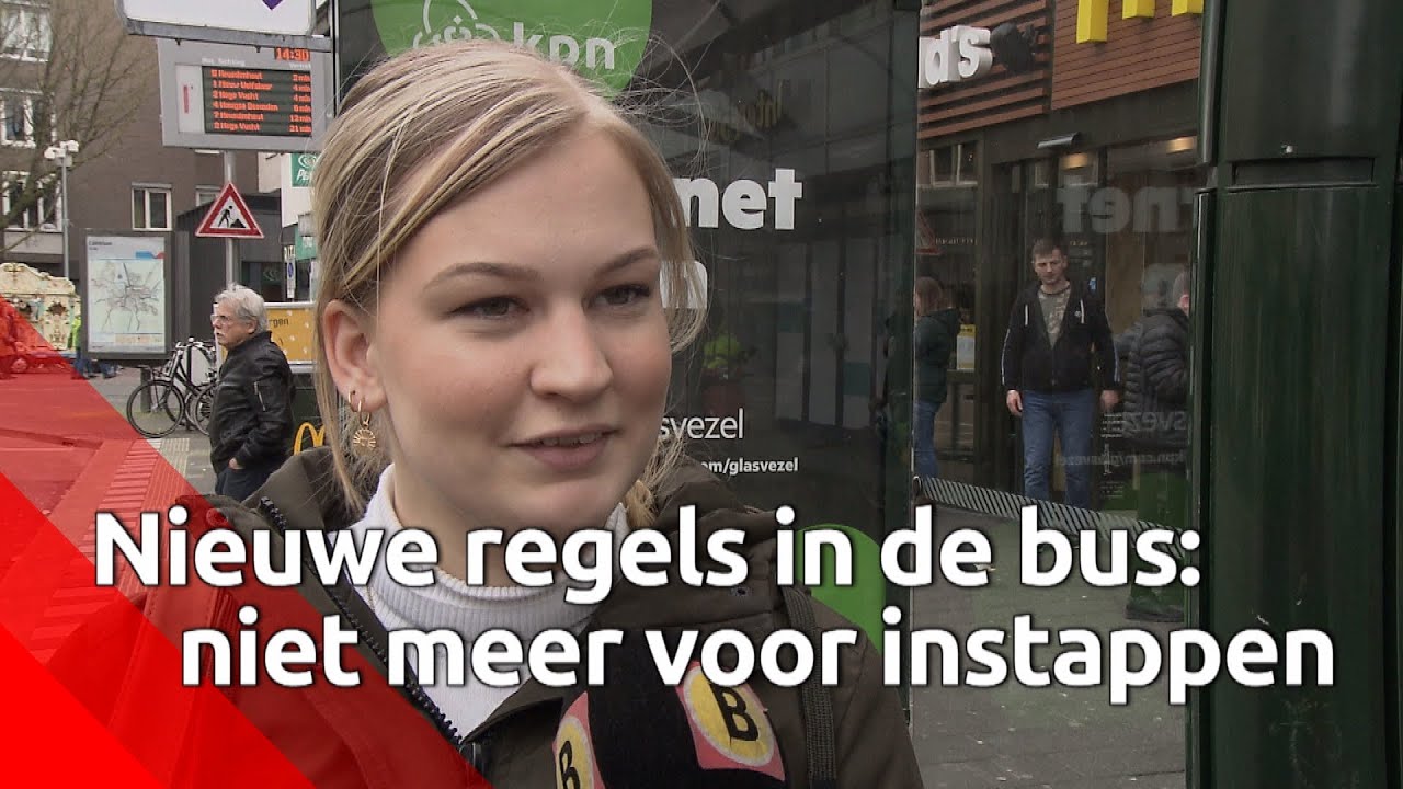 Coronamaatregelen in de bus: niet meer voor instappen.