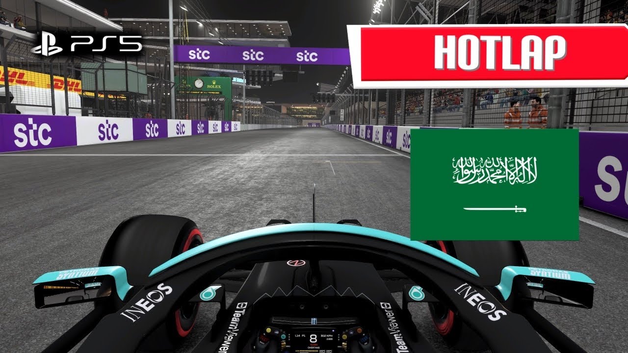 F1 2021 JEDDAH HOTLAP + SETUP - PS5 GAMEPLAY [1:28.062] - NO ASSISTS