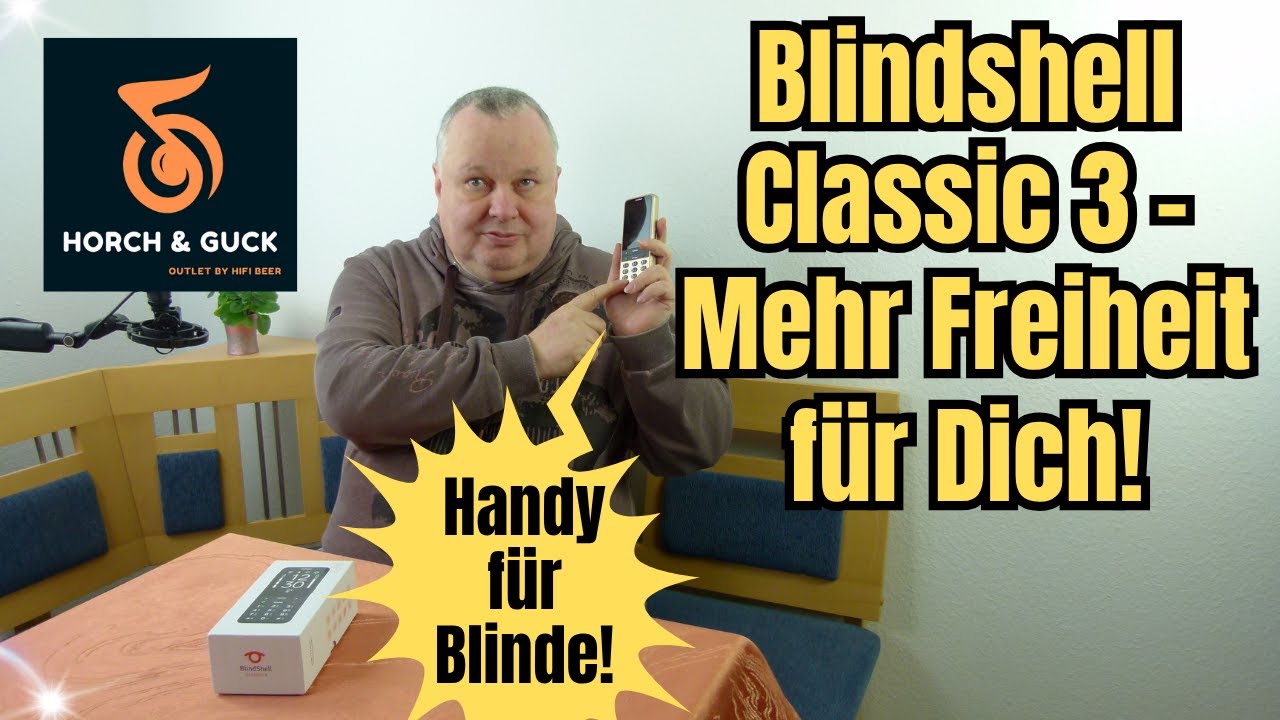 Handy f&uuml;r Blinde & Sehbehinderte&ndash;BlindShell Classic 3&ndash; Mehr Freiheit mit Sprachsteuerung im Outlet!