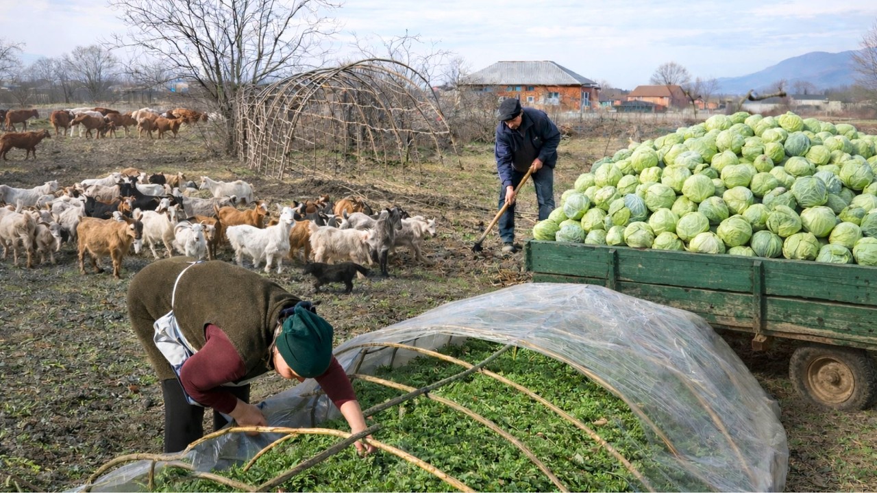 Отдых в азербайджанской деревне 🌿 | Традиционный ужин из капусты