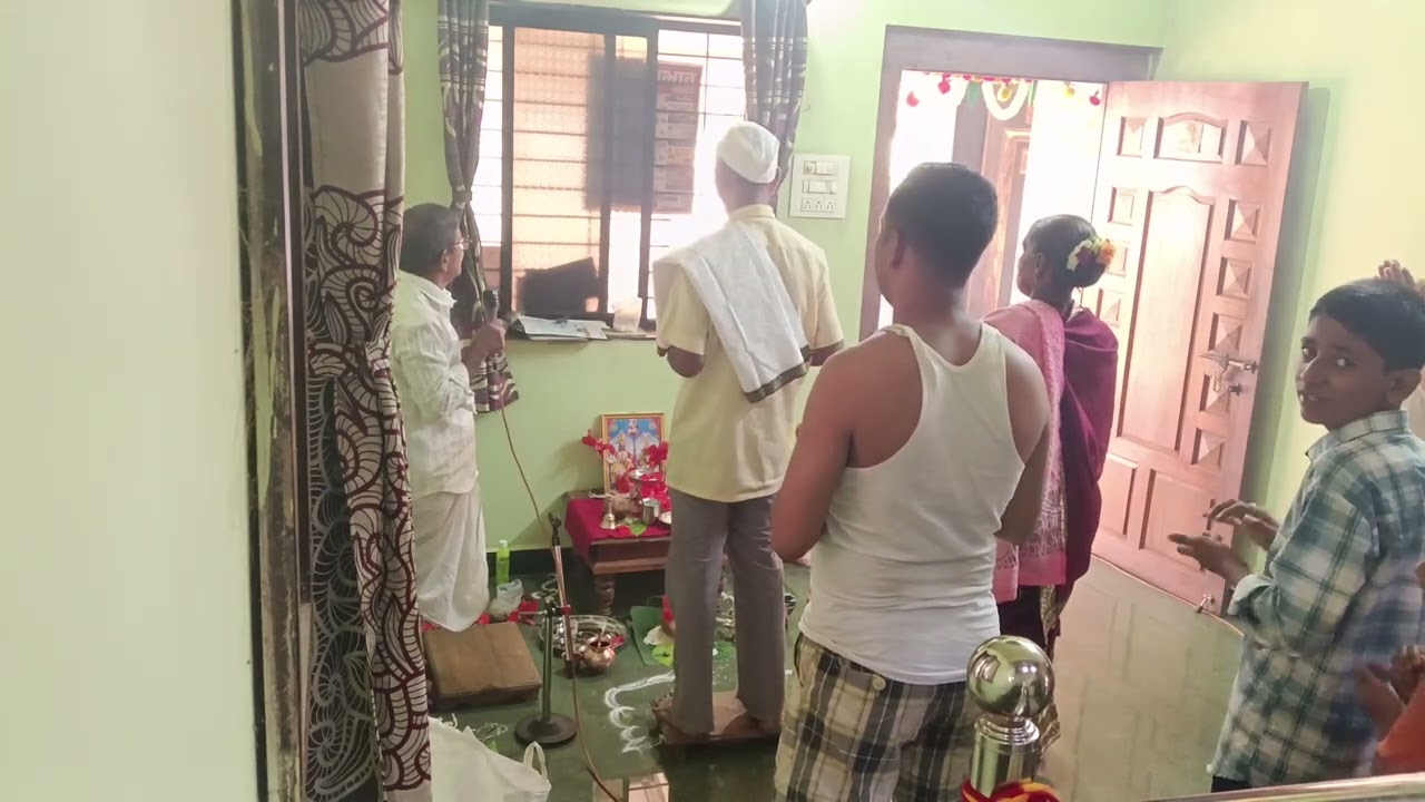श्री पांडुरंग मेस्त्री यांच्या घरातील गंगा पूजा part 2