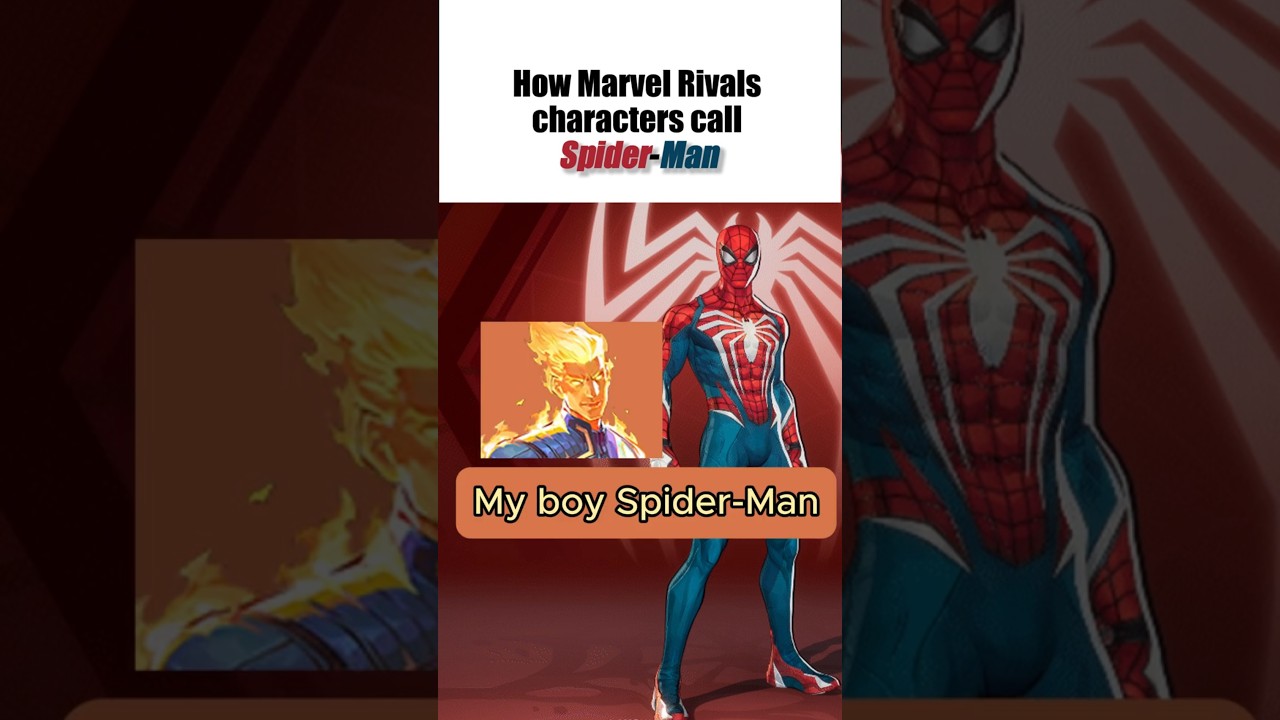 What Marvel Rivals characters call Spider-Man