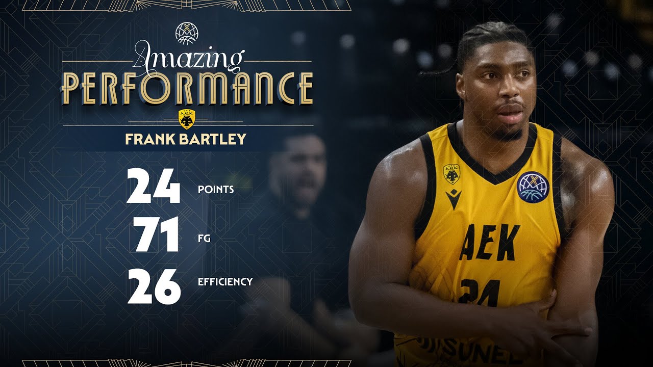 Frank Bartley (23 PTS) | Player Highlights | AEK v VEF | #BasketballCL 2025-26