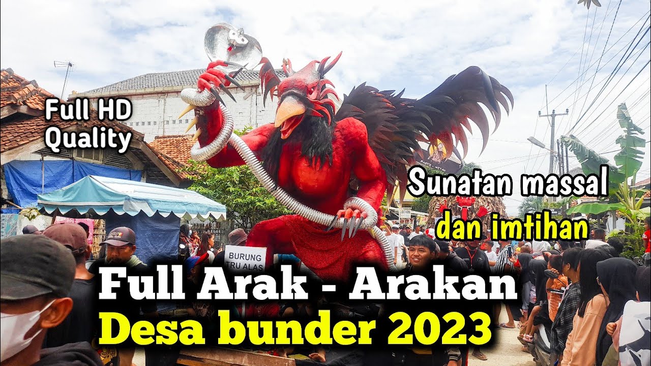 Full Arak - Arakan Desa Bunder susukan 2023 | sunatan massal dan karnaval imtihan
