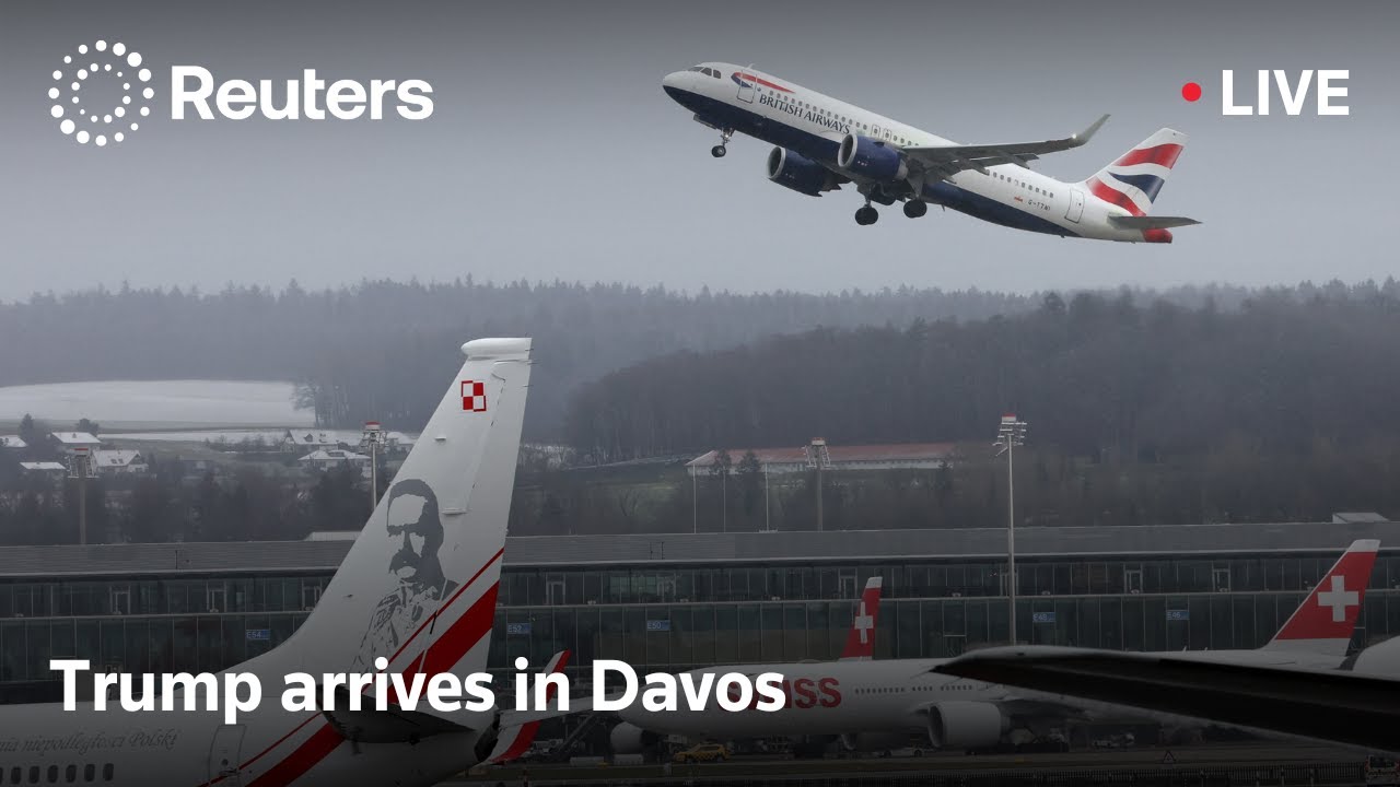 LIVE: Trump arrives in Davos