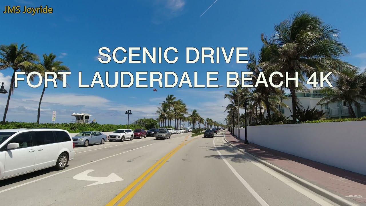 Scenic Drive Ft. Lauderdale Beach [4K] | Florida USA