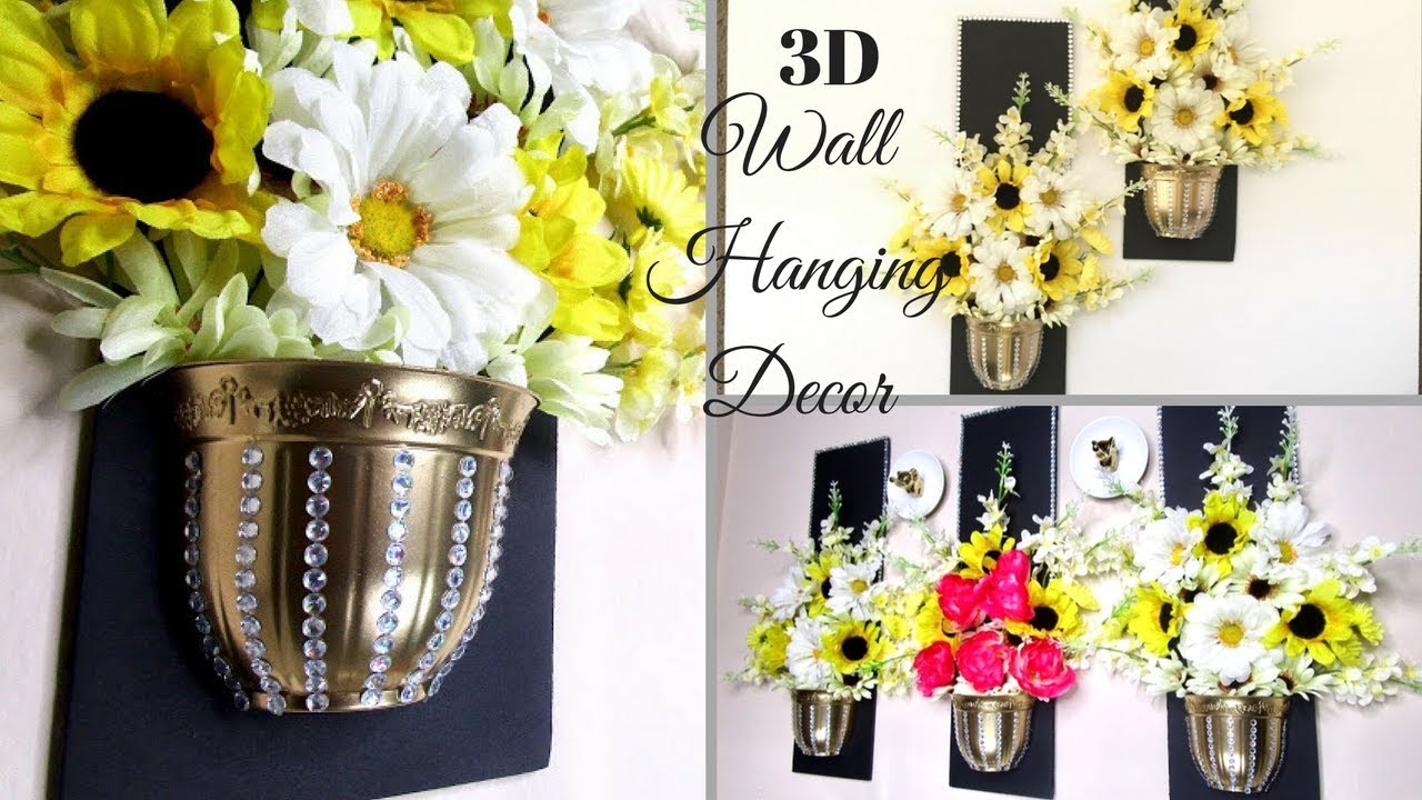Diy 3D Wall Decor using Dollar Tree Items| Wall Decorating ideas!