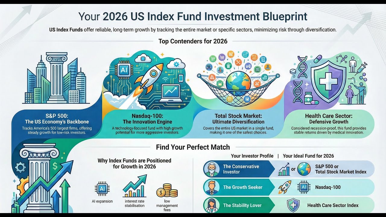 Top US Index Funds for 2026 🚀 Safe & Long-Term Investing Strategy