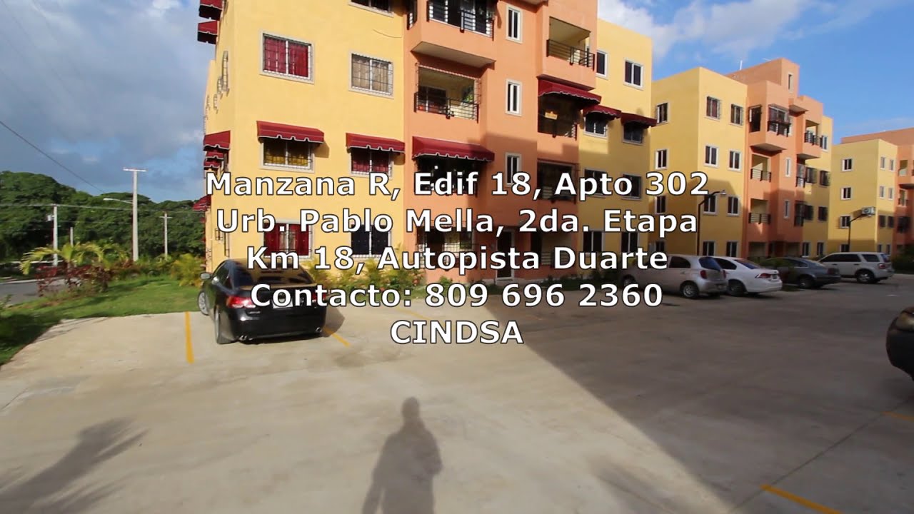 Apartamento Alquiler 3 habitaciones 2 baños 3er piso Pablo Mella km 18 Autopista Duarte 1 parqueo
