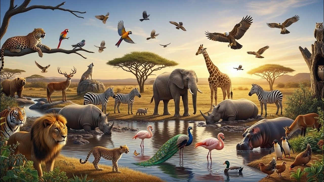 The Silent Jungle: Cinematic Wildlife & Sunlight Rays (4K)