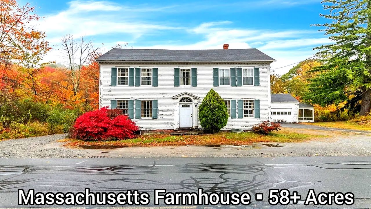 Massachusetts Farmhouse For Sale | $300k | Farms Land For Sale | Massachusetts Land For Sale
