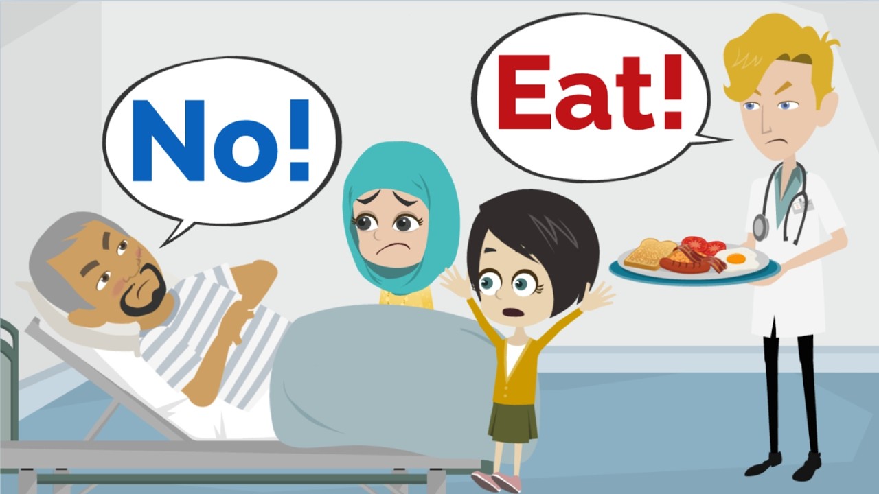 Ahmed won't eat even though he's sick!