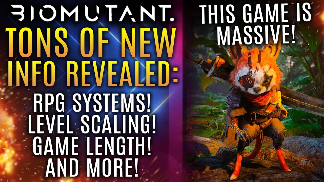 Biomutant Gets TONS of New Updates About RPG Level Scaling, Game Length and Gameplay Mechanics!