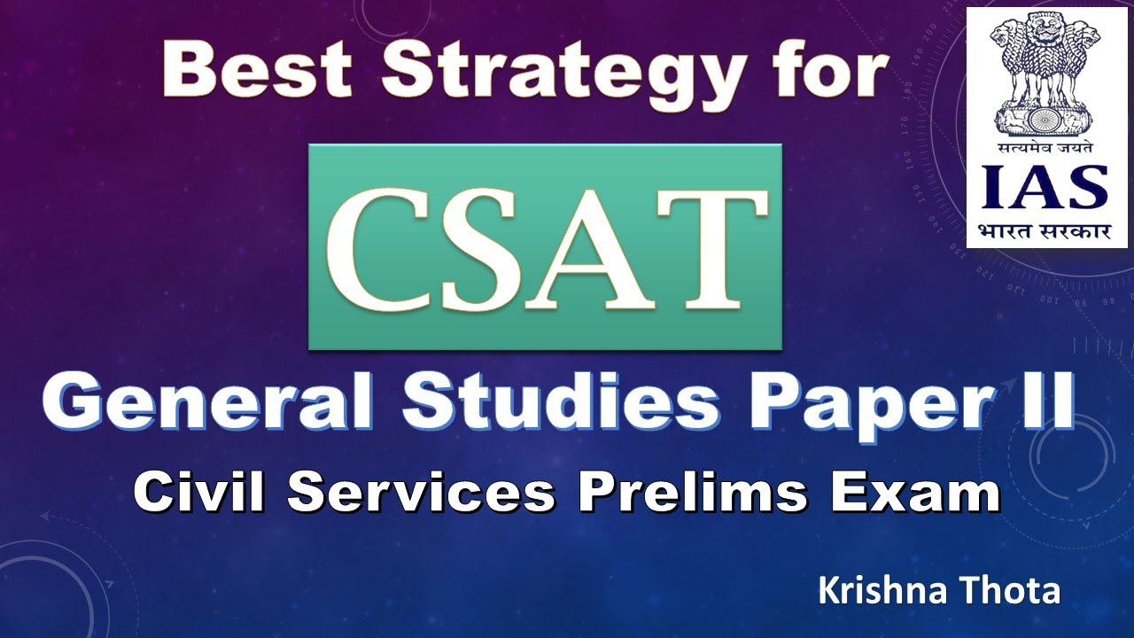How To Ace CSAT Reading Comprehension Section Of The General Studies Paper II (csat)