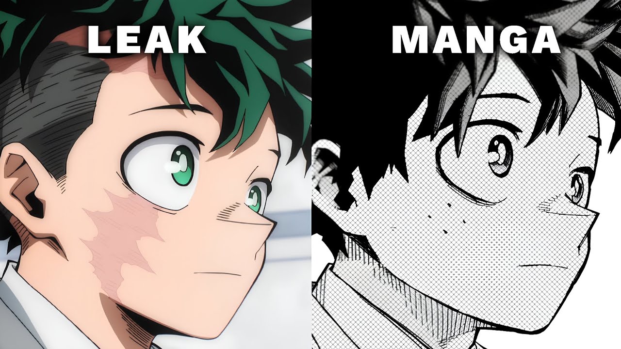 Leak VS Manga - My Hero Academia Final Season Episode 9