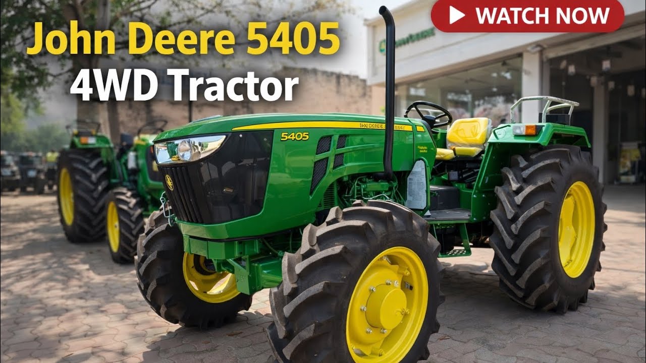 John Deere 5405 4WD🔥 – सच या सिर्फ नाम⁉️, on rod price and specifications 