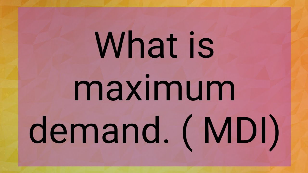 what is MDI