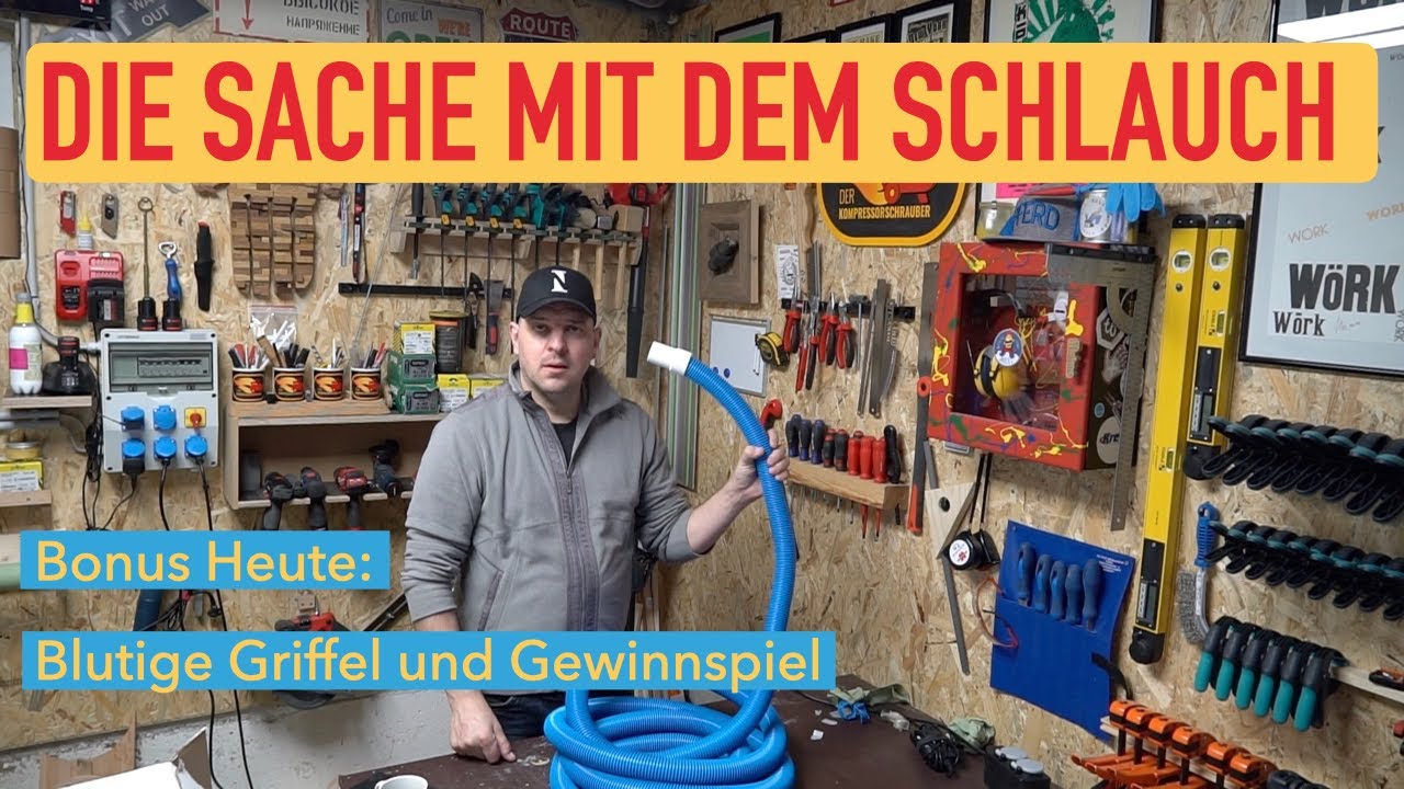 Schlauch für die Absauganlage ! Es fliesst Blut und ein Gewinnspiel!