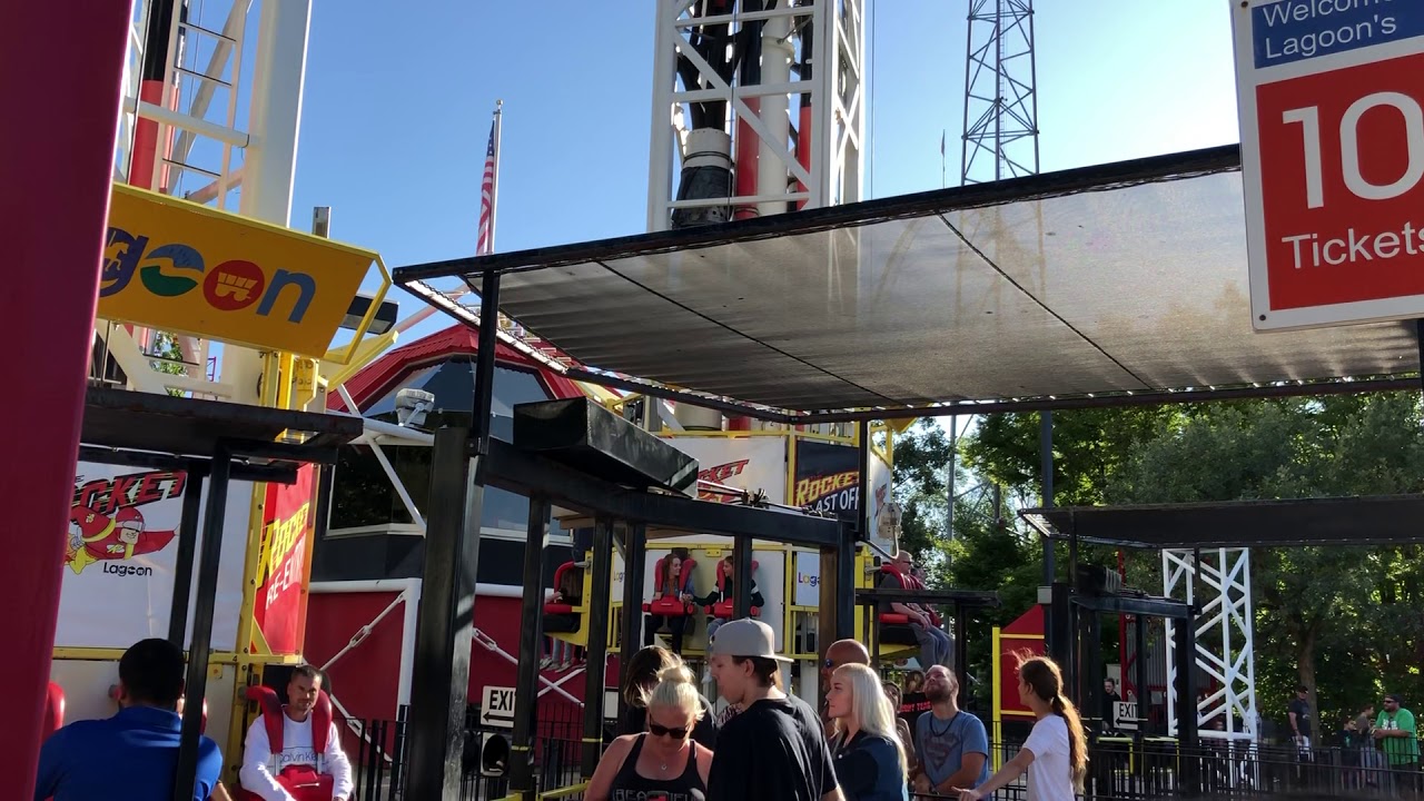 The Rocket Re-Entry and Blast Off (Off-Ride) at Lagoon Park