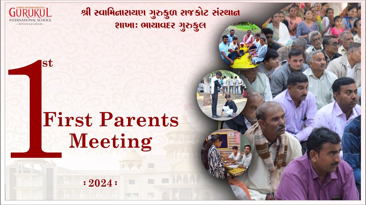 First Parents Meeting || 2024-25 || Bhayavadar Gurukul || #highlights