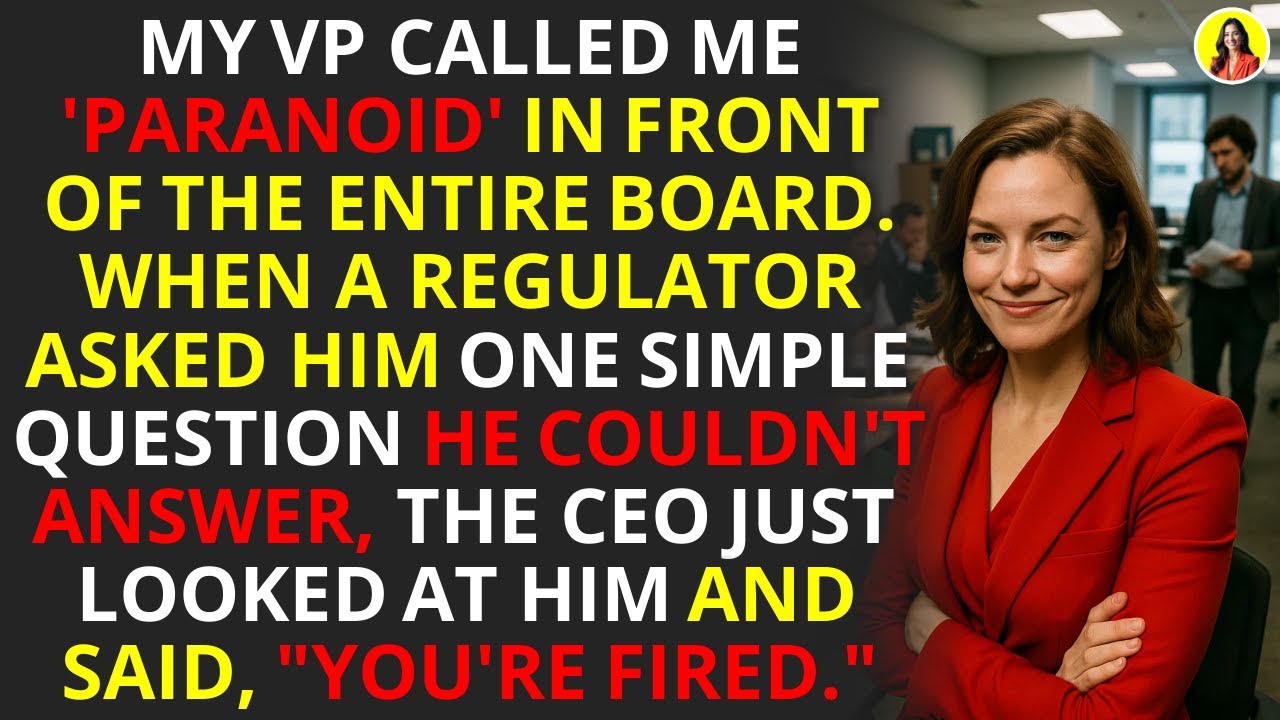 VP Called Me Paranoid - Then the Regulator Asked ONE Question | Corporate Revenge