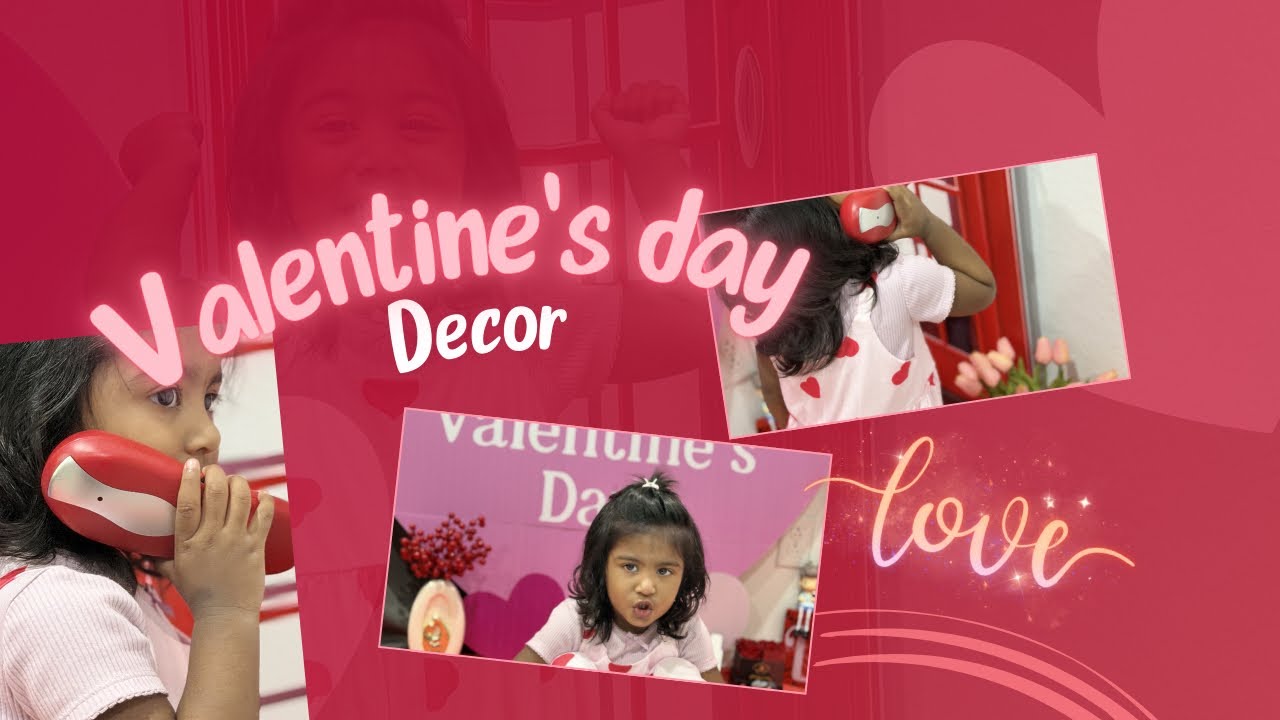	“Pink & Red Theme Valentine’s Day Decor 💖🌸” #teluguvlogs #usa#decor❤️