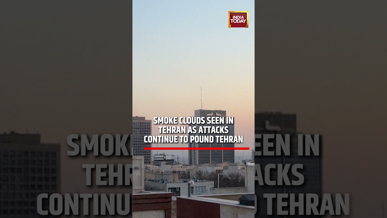 Tehran Under Fire: Giant Smoke Clouds Rise as Explosions Shake Iranian Capital #trump #iranisraelwar