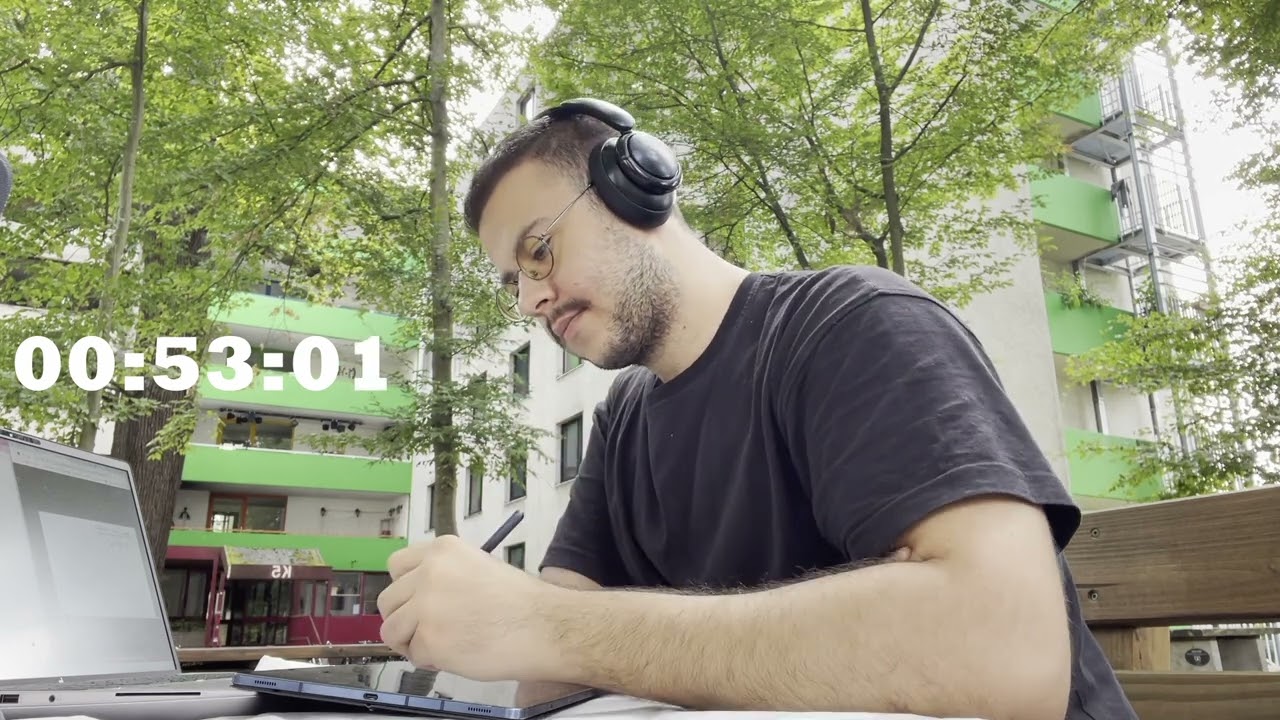 Study With Me Outdoors | 1-Hour Nonstop Study Session