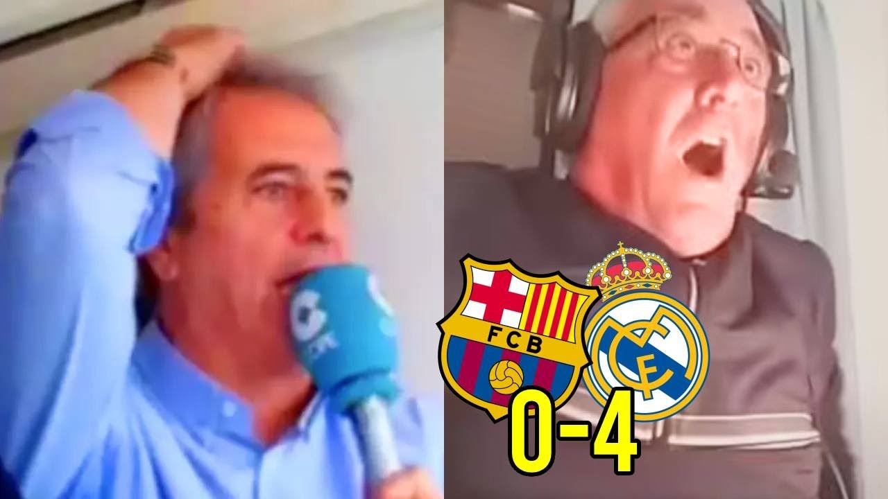 ¡PÁLIZA HISTÓRICA EN EL CAMP NOU! Así narró el Barcelona 0-4 Real Madrid Manolo Lama en COPE