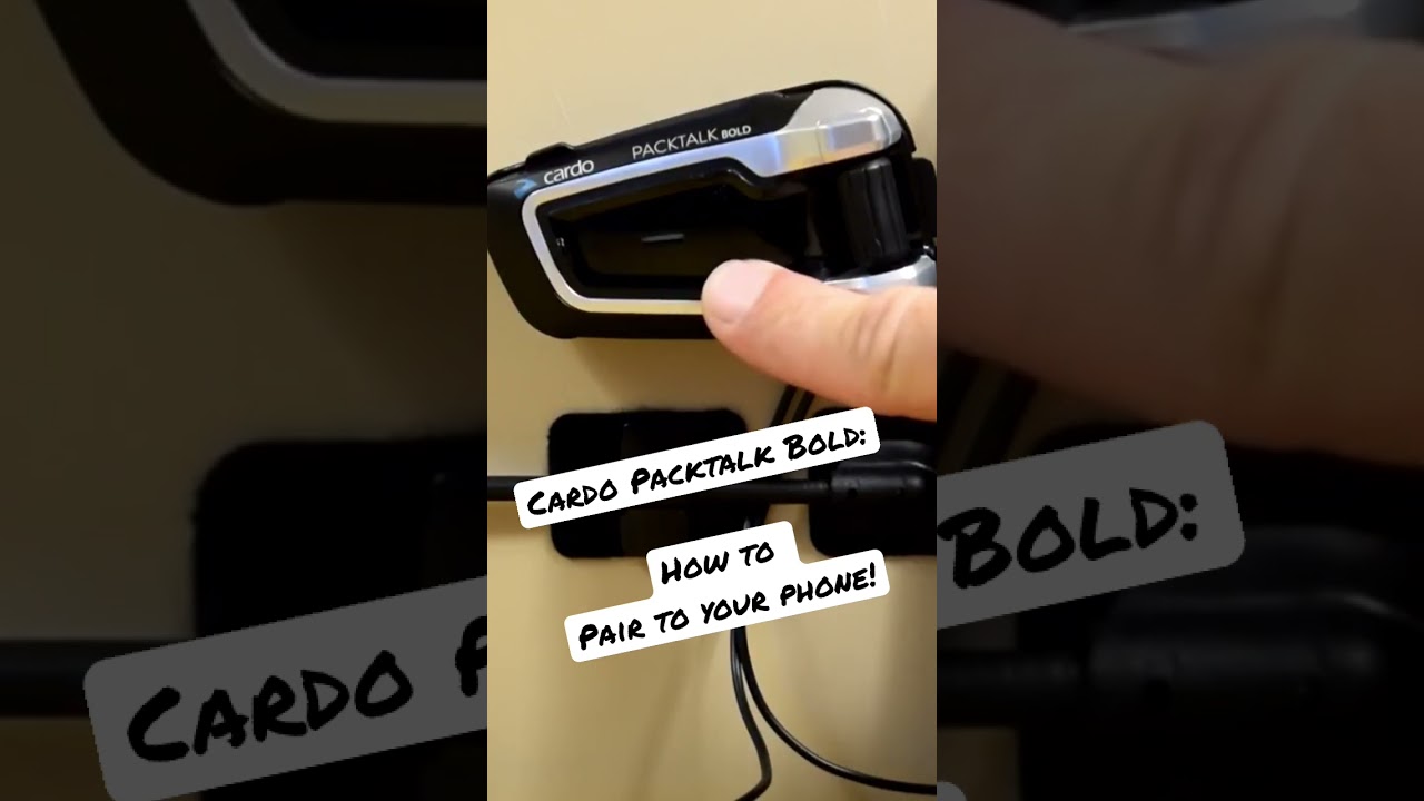 Cardo PACKTALK BOLD &mdash; сопряжение с мобильным телефоном