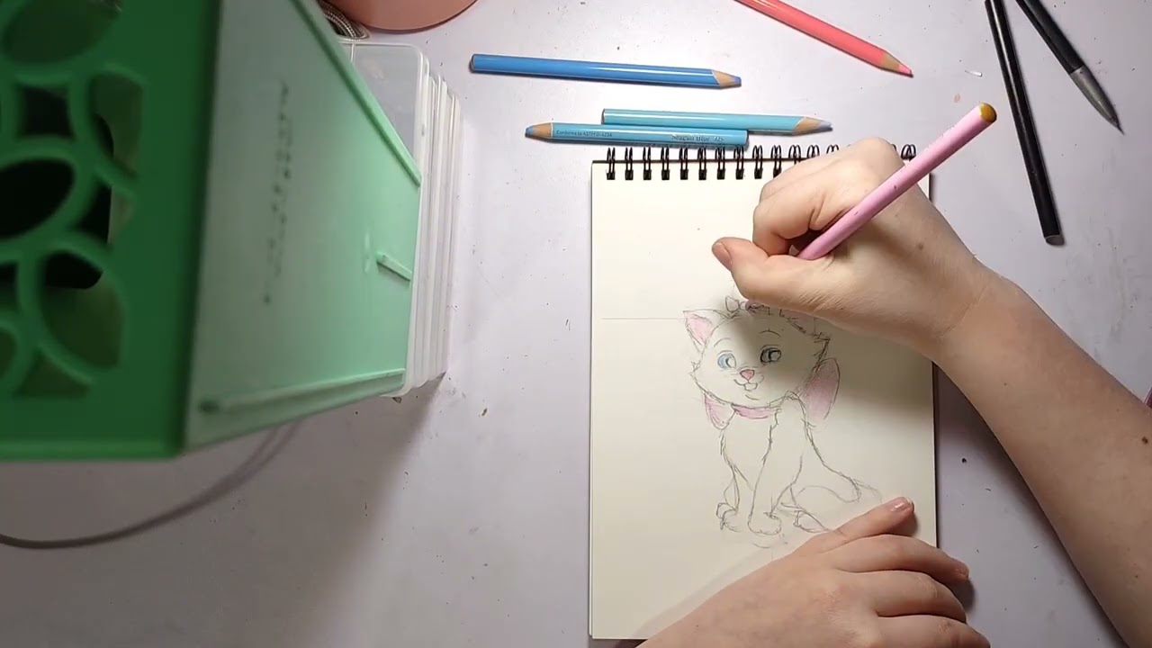 Portrait Timelapse of Marie the Aristocat