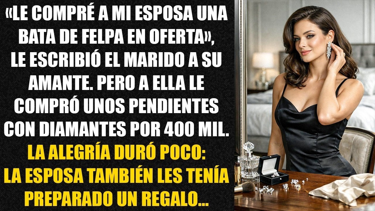 «Le compré a mi esposa una bata de felpa en oferta», le escribió el marido a su amante. Pero...