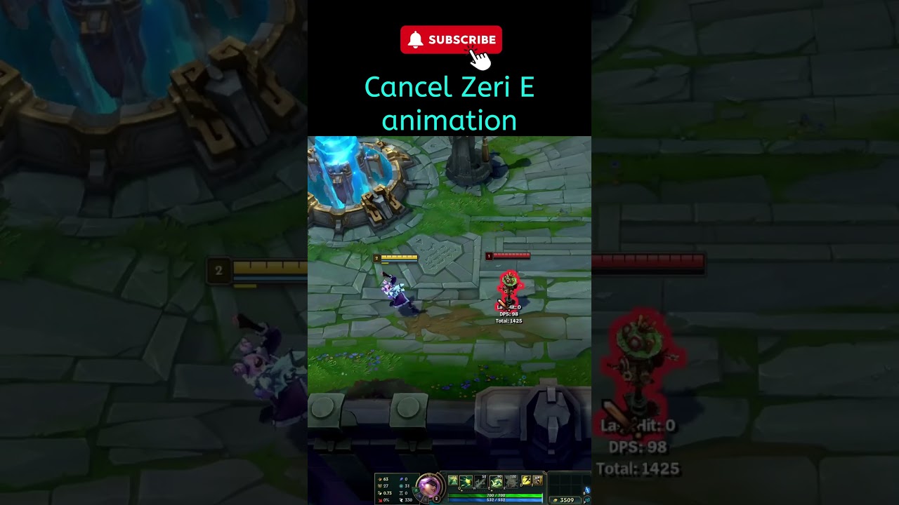 League of legends Cancel Zeri E animation #leagueoflegendstips #zeri #adc