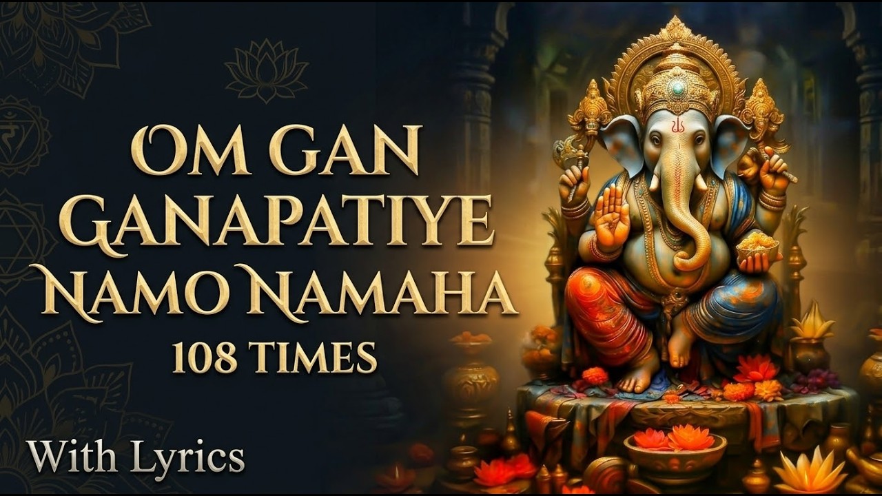 Om Gan Ganpataye Namo Namah 108 Times | Ganpati Mantra for Wealth & Luck