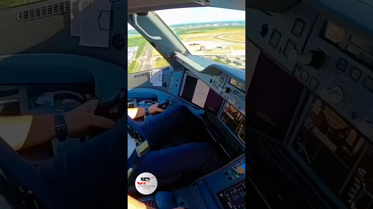 A350 landing at New York