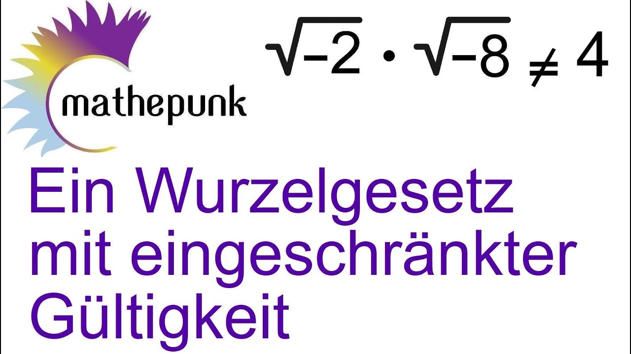 Ein Wurzelgesetz mit eingeschr&auml;nkter G&uuml;ltigkeit