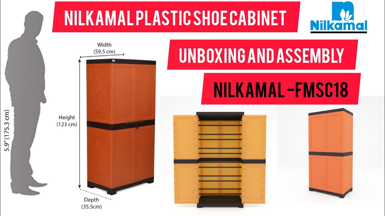 Nilkamal Plastic Shoe Cabinet Unboxing and Assembly | FMSC18 | step by step | Quality Review |